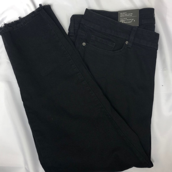 Joe Fresh Black High-Rise Crop Jeans Size 20W - Picture 3 of 8